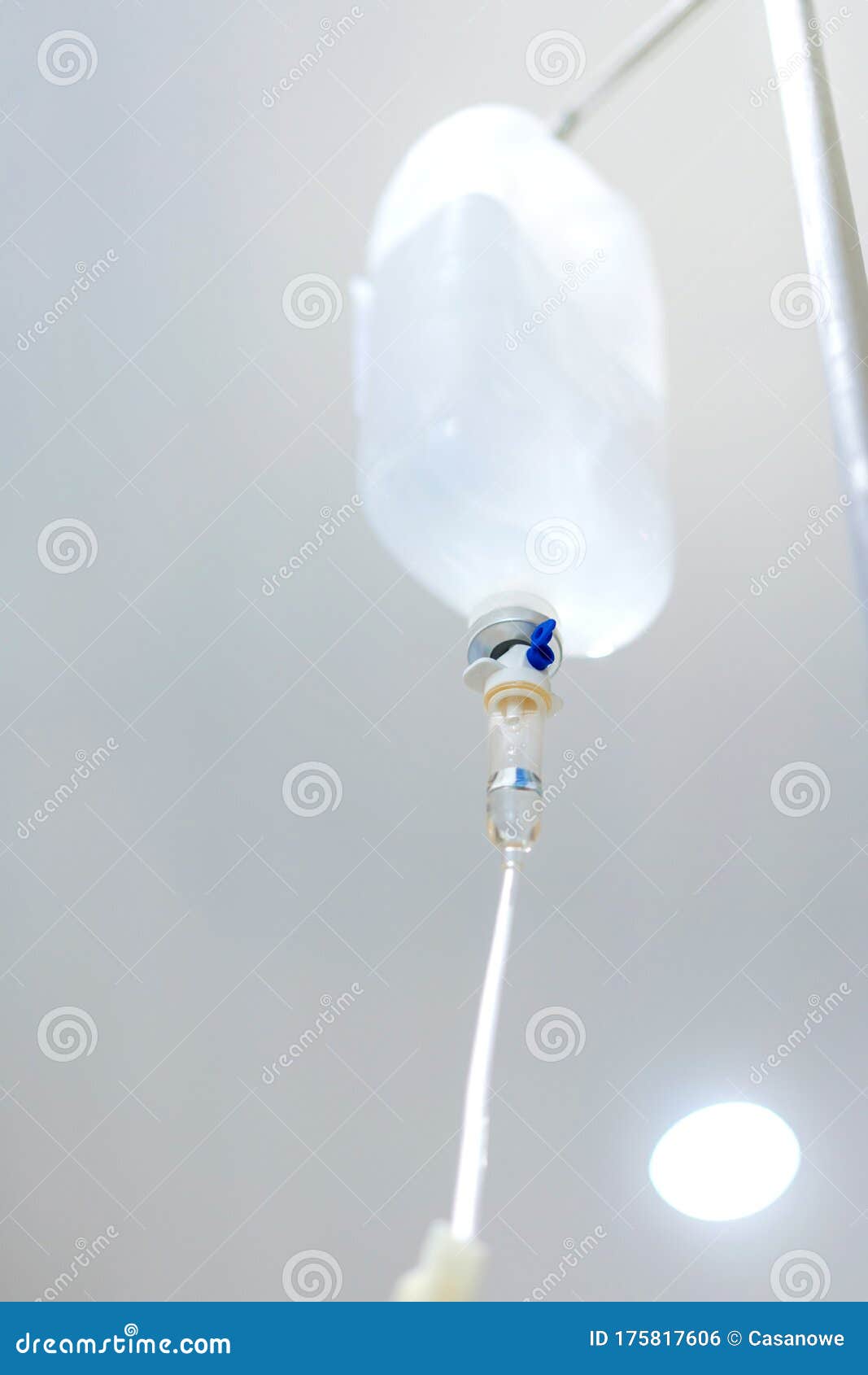 Normal Saline Solution or Sodium Chloride with Infusion Bottle Drip for