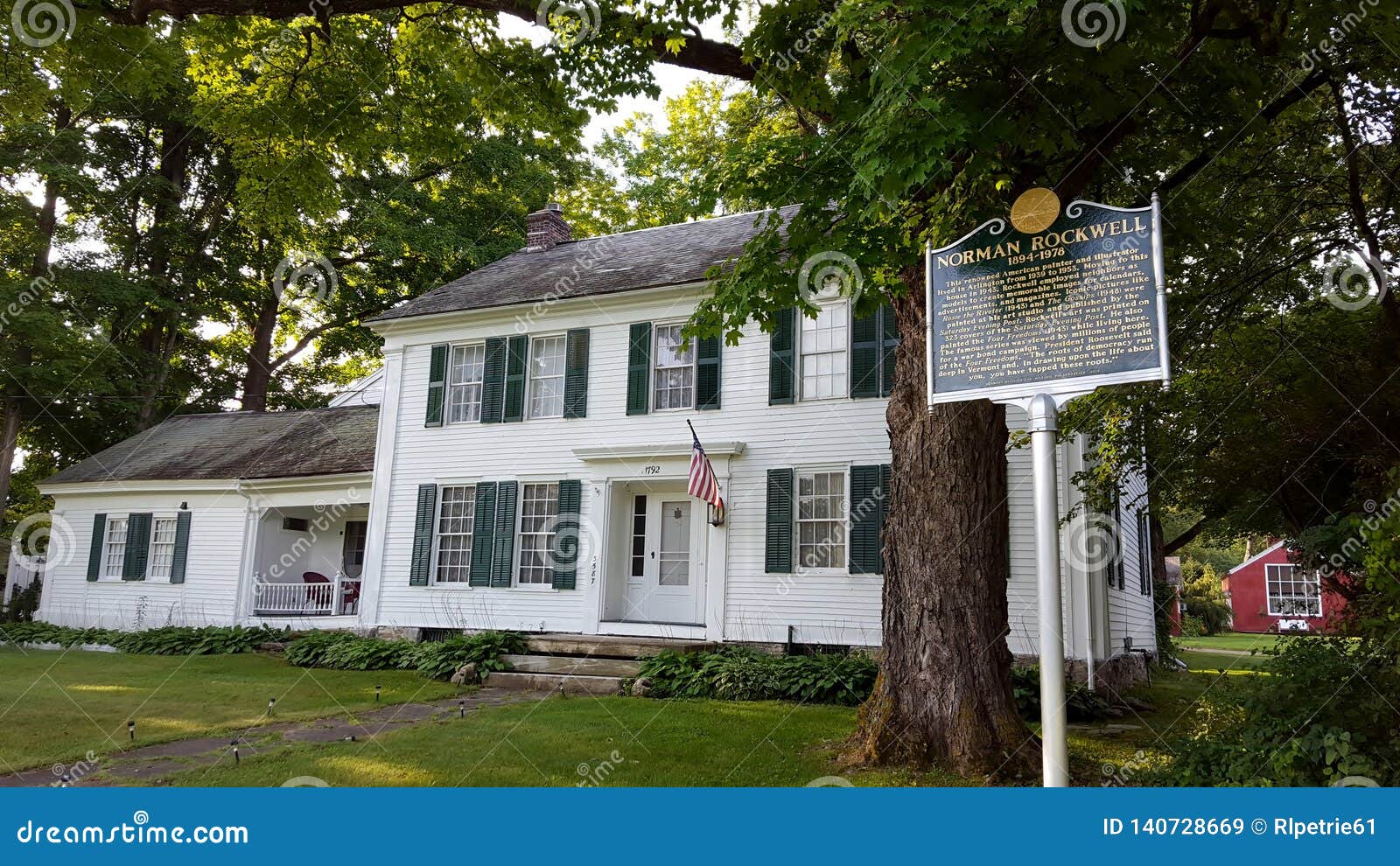 Norman Rockwell Home Arlington, Vermont Editorial Stock Image Image