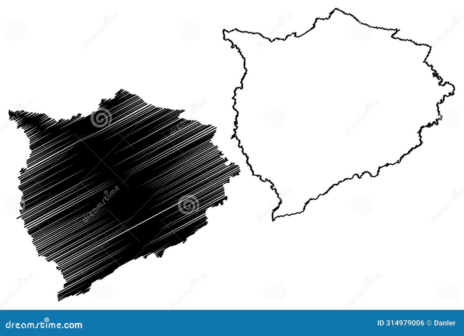 normandia municipality (state of roraima, municipalities of brazil, federative republic of brazil) map