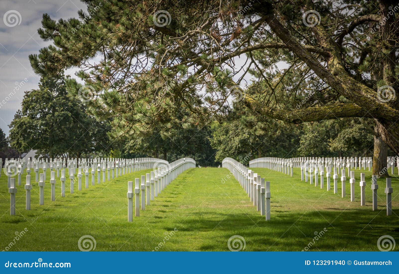 The Normandy American Cemetery At Omaha Beach Normandy