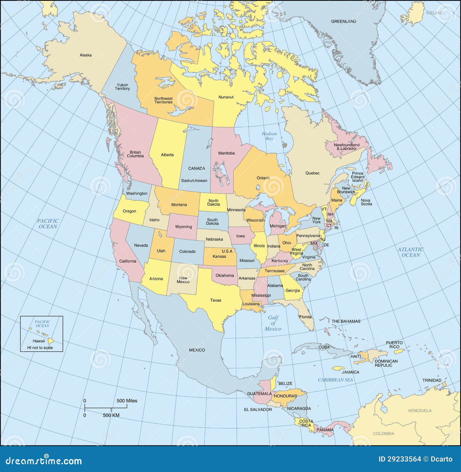 north america map