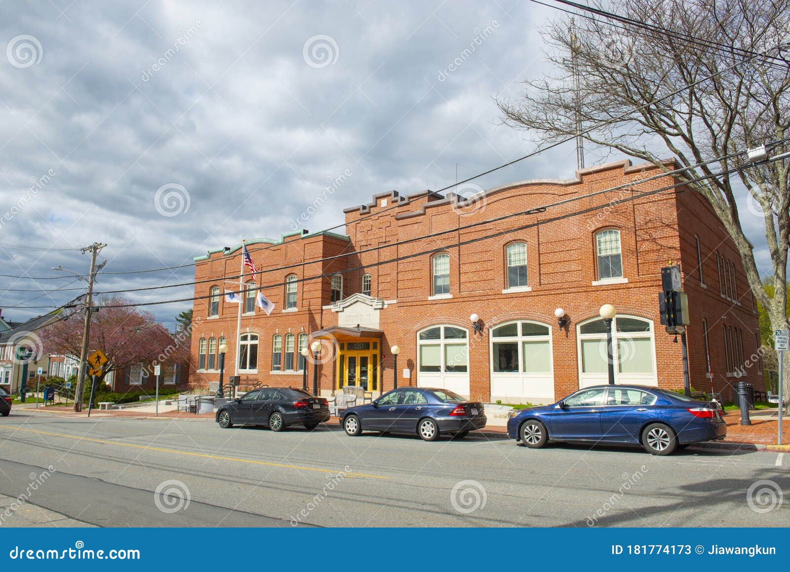 North Andover Town Hall Massachusetts Usa Editorial Stock Photo