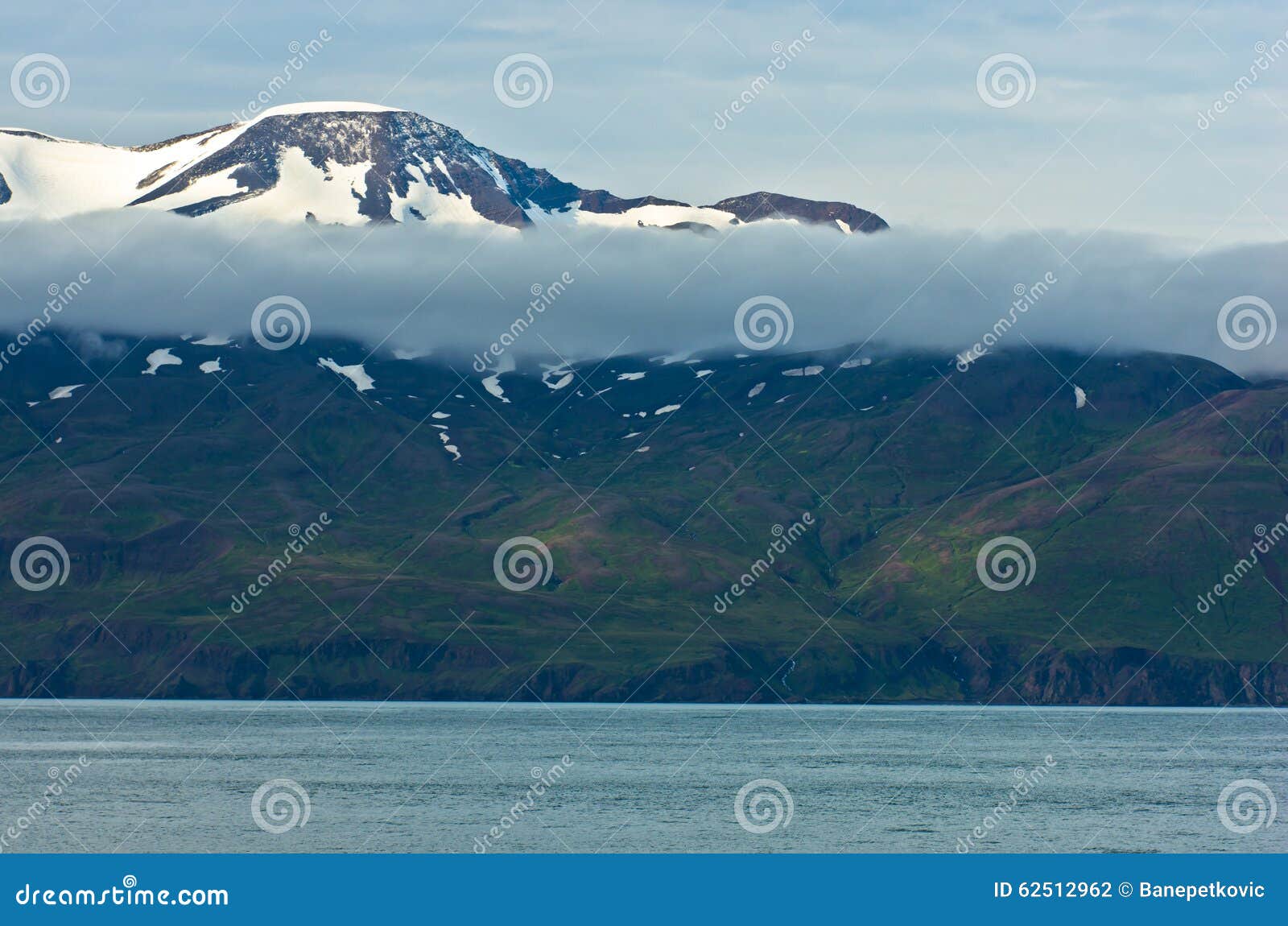 north coast of iceland on the shores of skjalfandi shaky bay