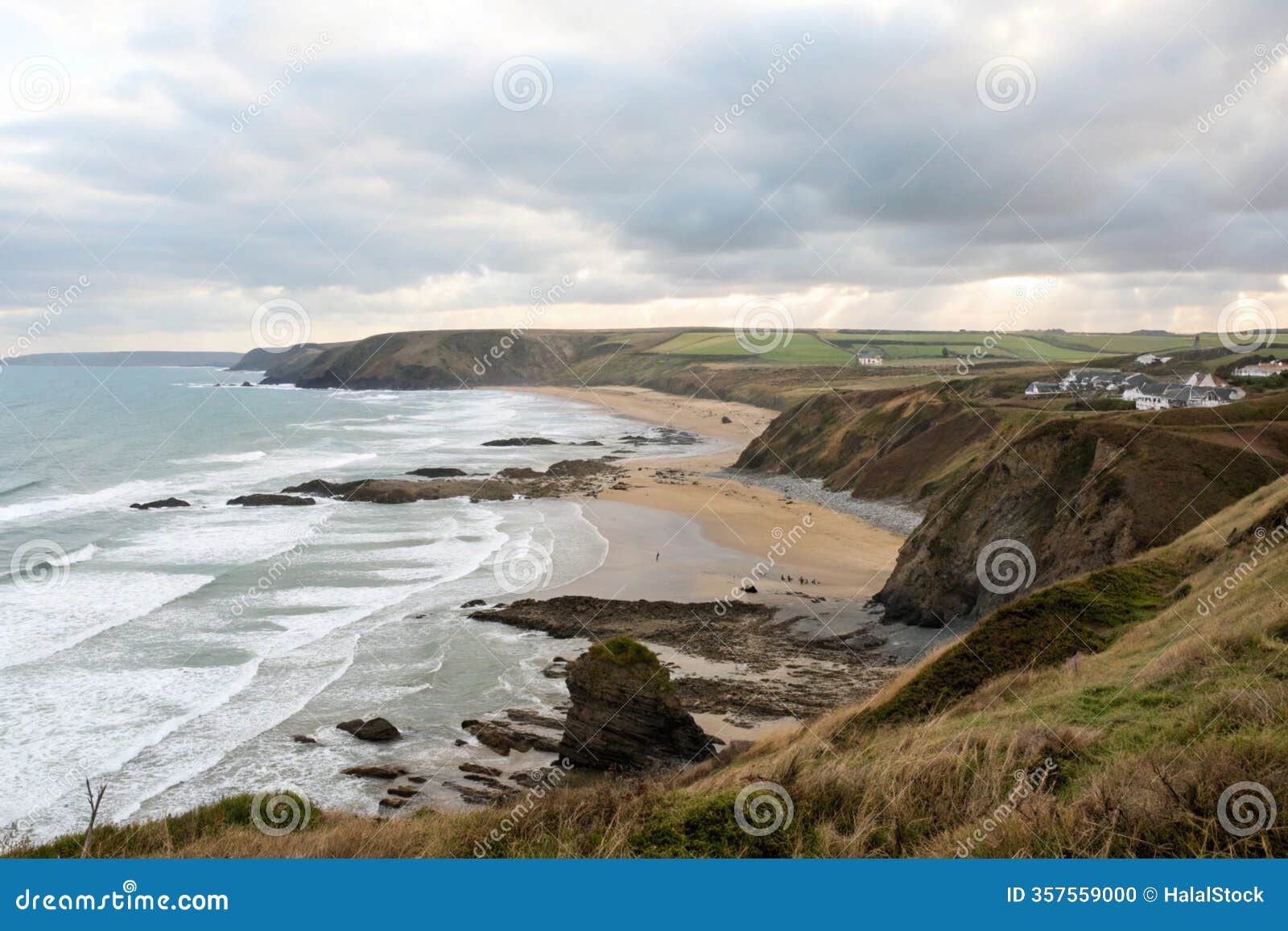 north cornwall coast near bude