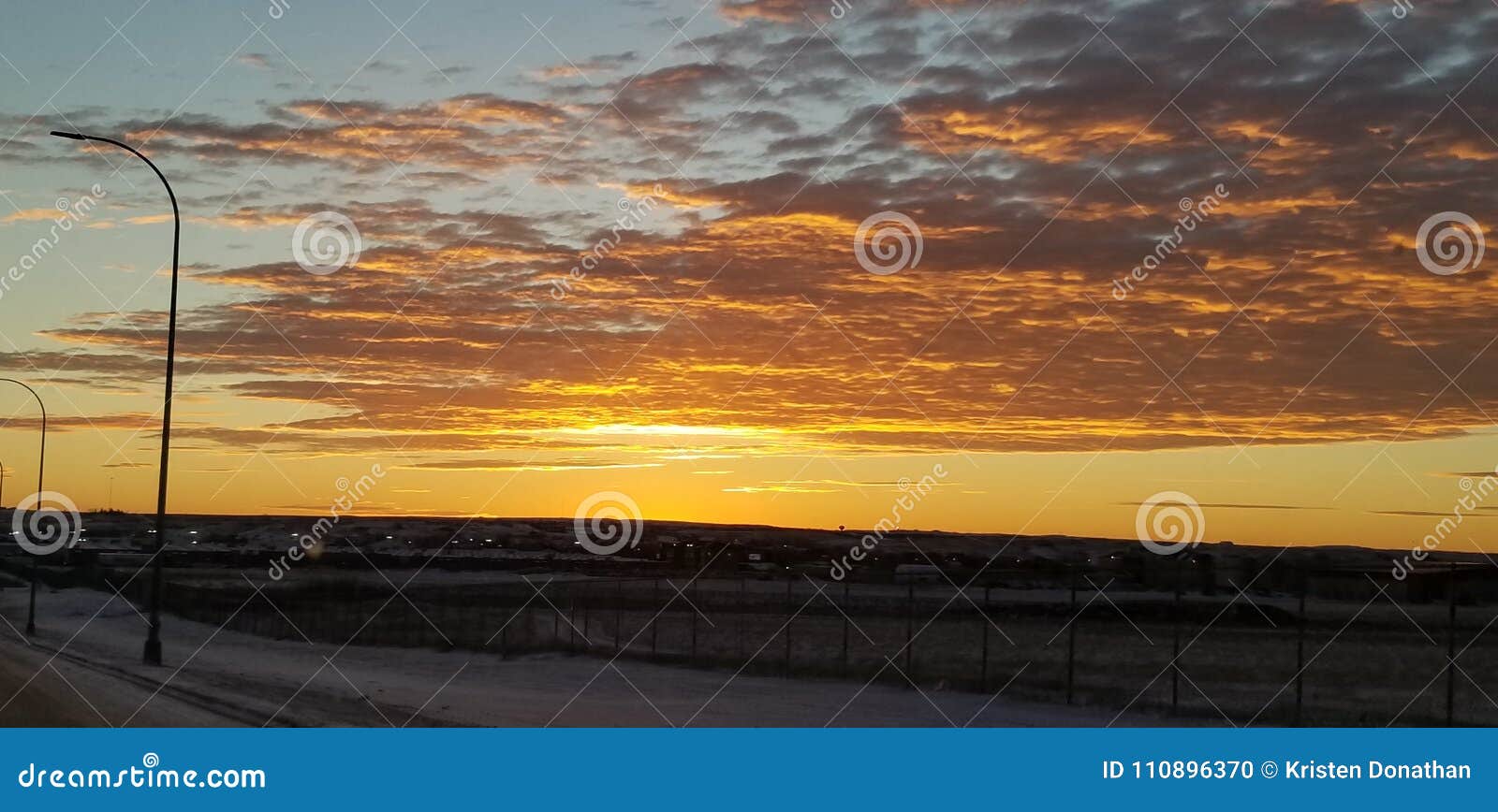 North Dakota Sunrise stock photo. Image of north, beautiful 110896370