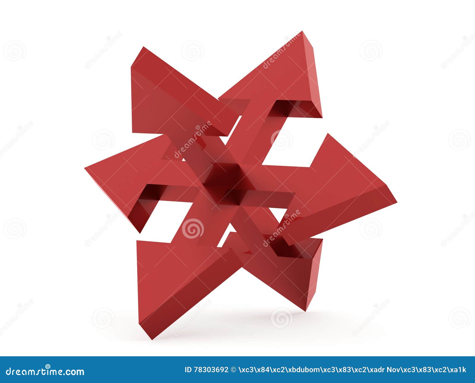 North Direction Compass Icon on White Background Stock Illustration