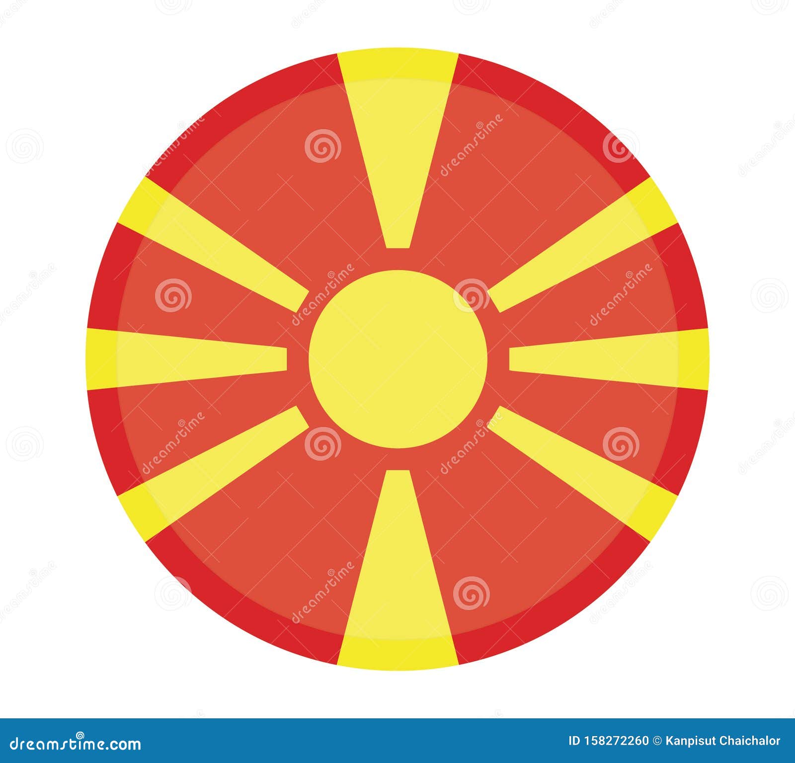 North Macedonia Flag Official Colors And Proportion Correctly Republic Of North Macedonia Flag Vector Illustration Eps10 Stock Vector Illustration Of Background Country 158272260