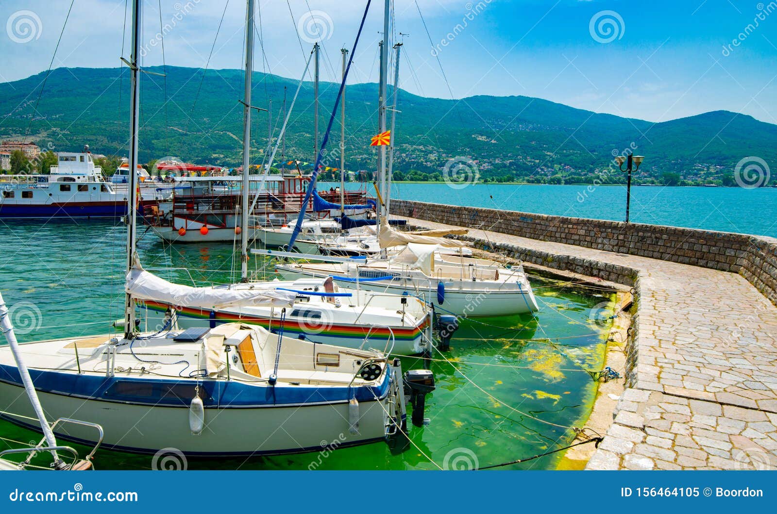 North macedonia. Ohrid stock image. Image of panorama - 156464105
