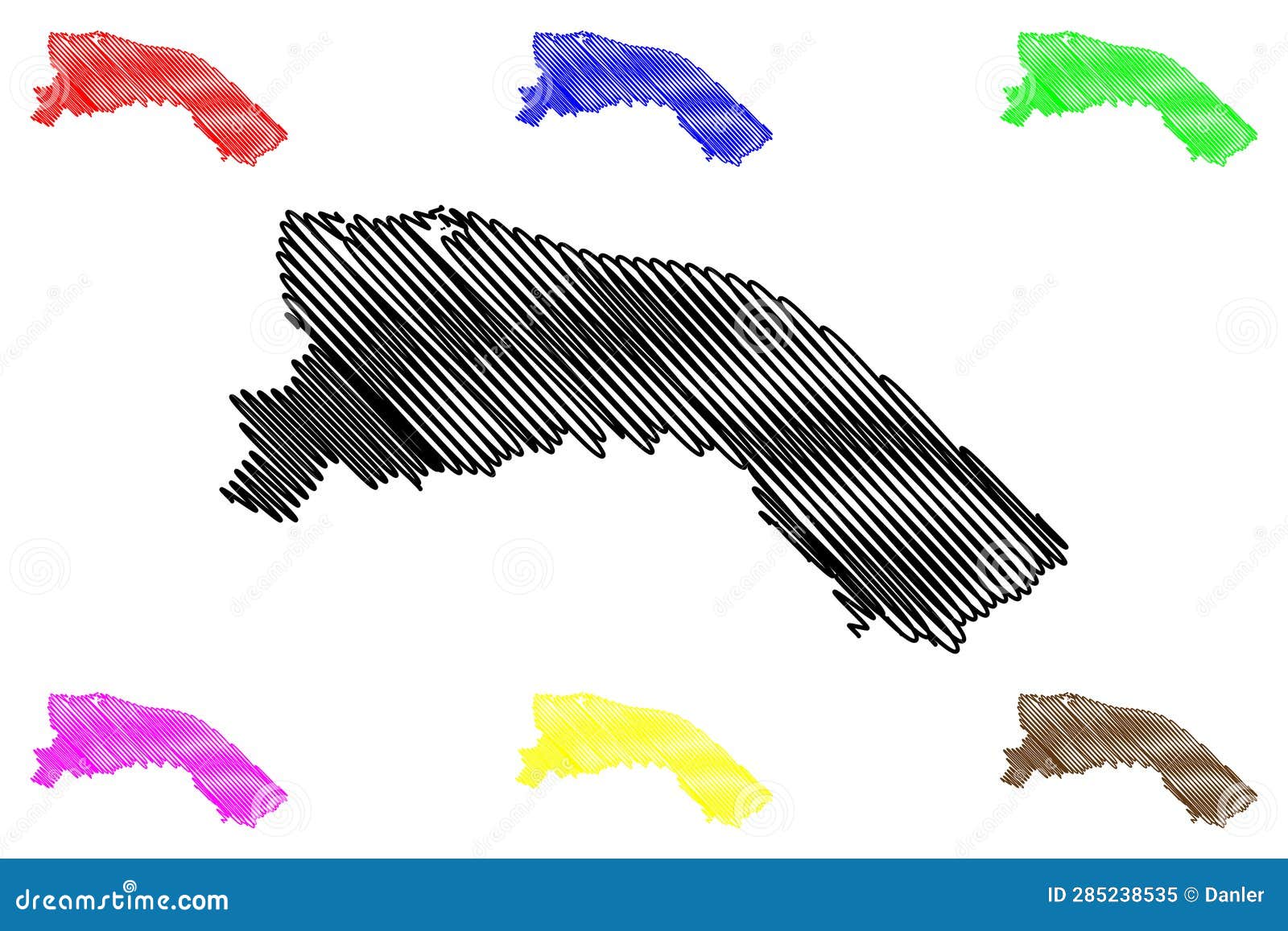 North Norfolk Nonmetropolitan District Stock Illustration