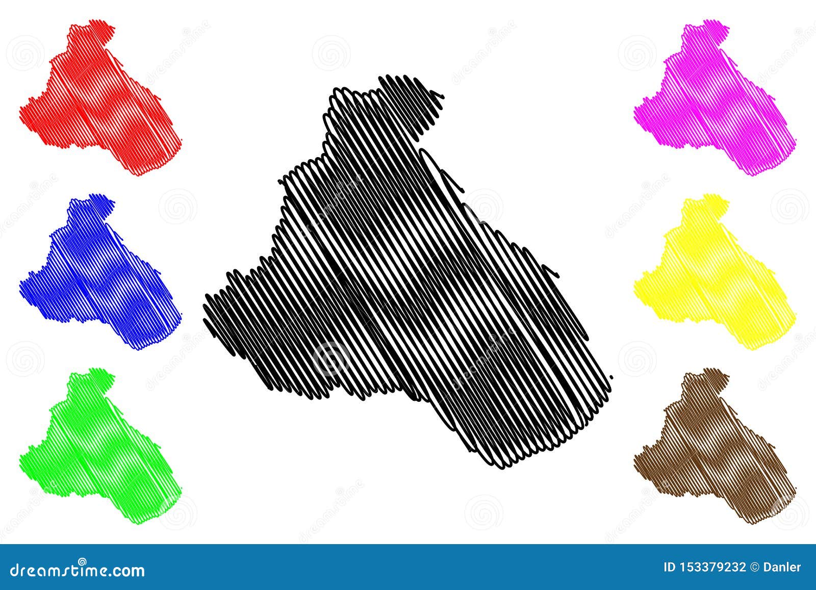 north region regions of cameroon, republic of cameroon map  , scribble sketch north map