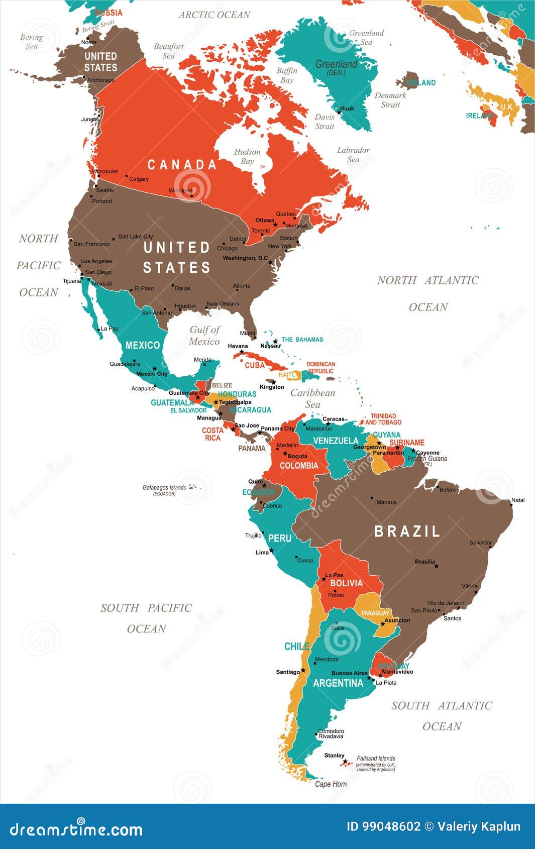 north-america-south-america-map