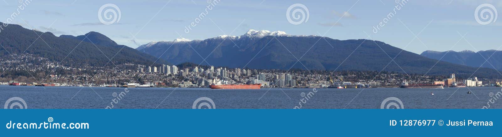 north vancouver over the vancouver bay.