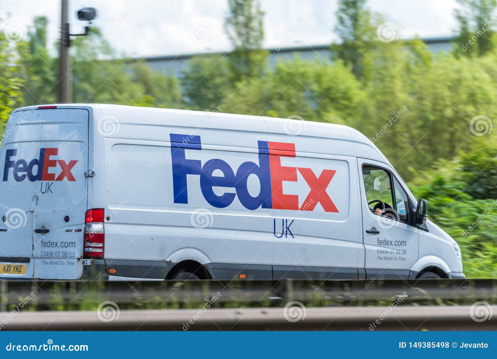 Northampton, UK May 10th 2019 Fedex Uk Delivery Van on British
