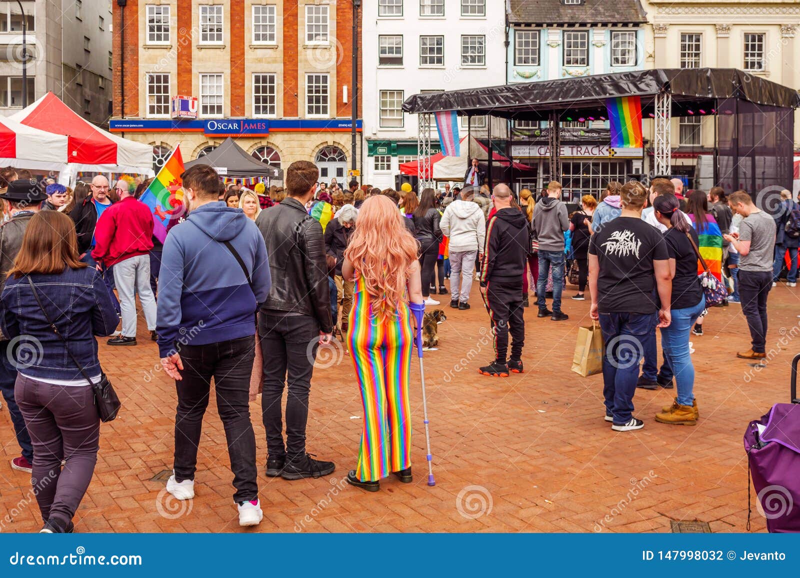 Northampton UK, 18th May 2019 LGBT+ Pride Festival Crowd at Love