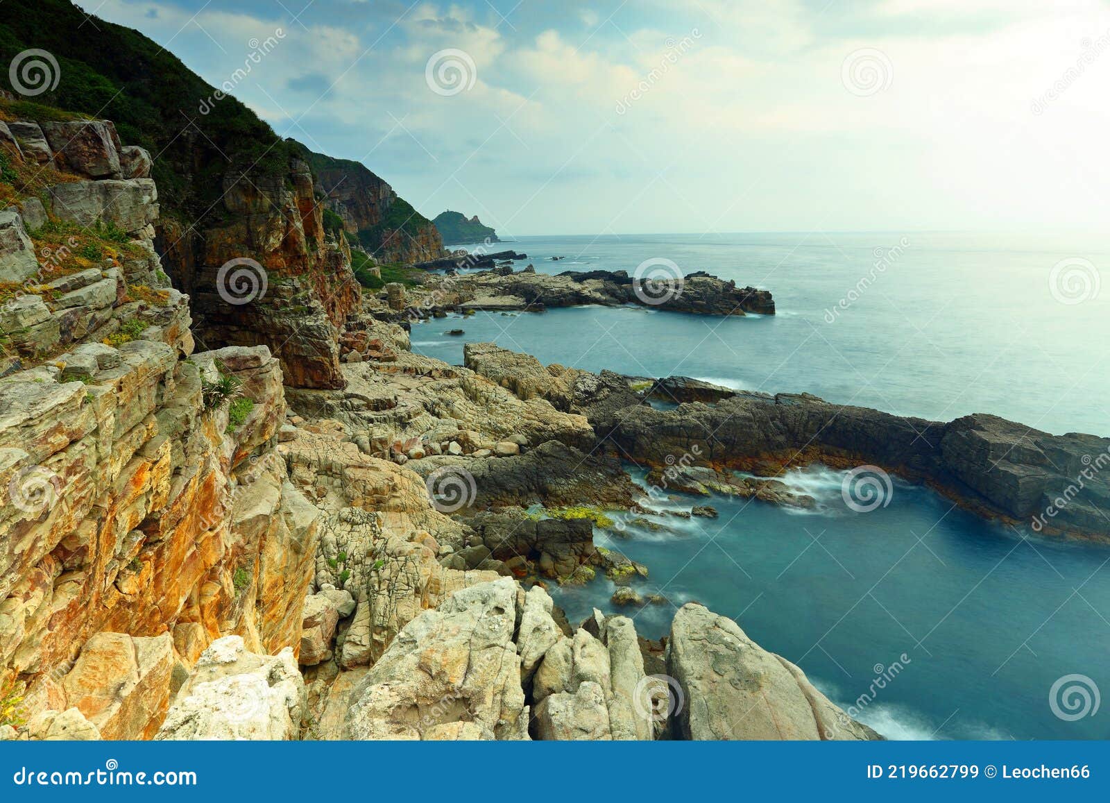 Longdong Bay at Northeast coast of Taiwan (New Taipei City and