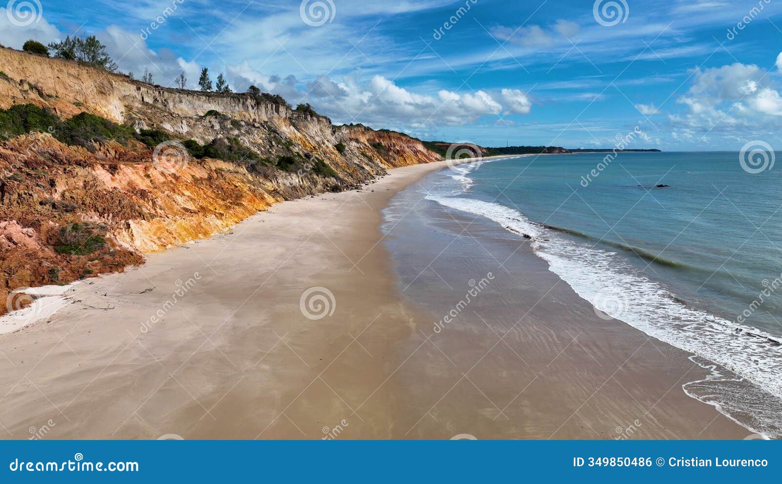 northeastern brazil skyline at conde in paraiba brazil.
