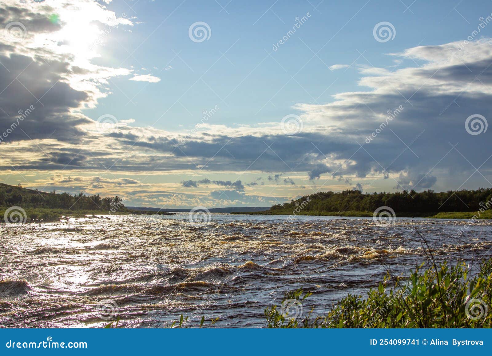 The Northern River on the Kola Peninsula Stock Image Image of kola