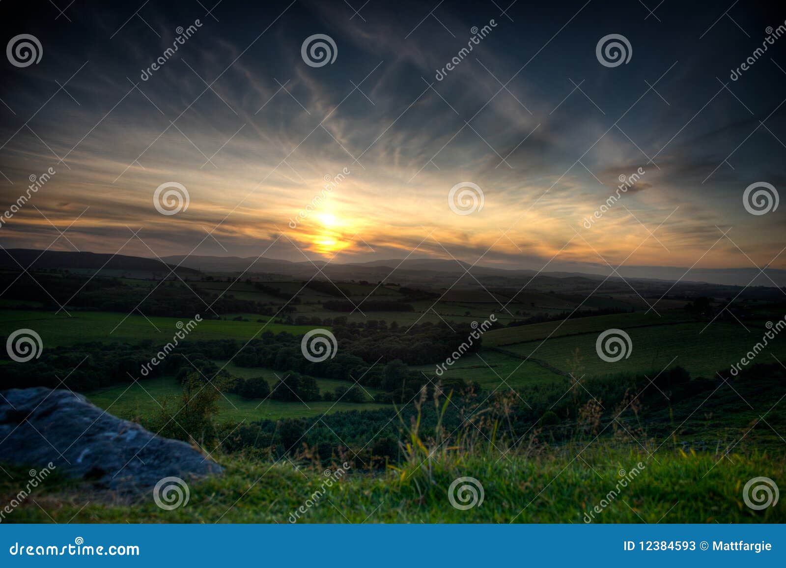 northumberland sunset