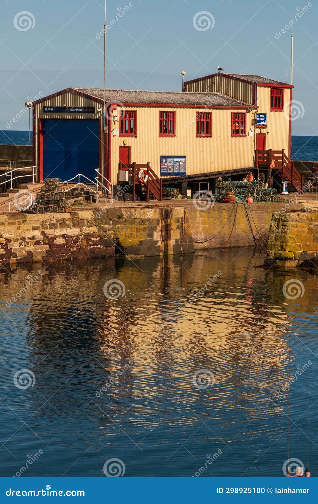 St Abbs Independent Lifeboat Station, St Abbs Harbour Editorial Image