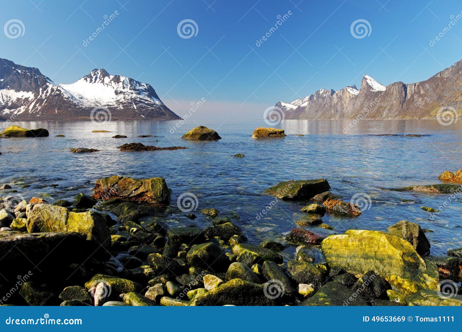 norway fjord in senja, norway