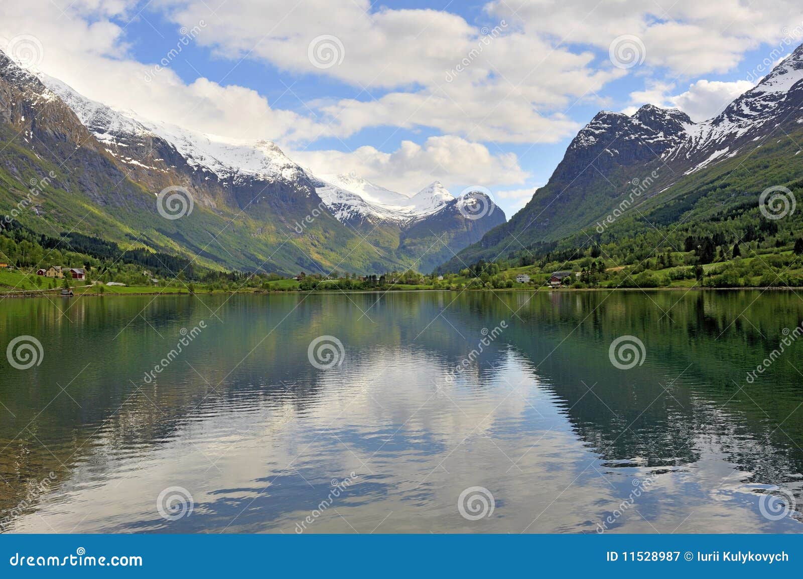Norway lake stock image. Image of hardanger, nature, reflection 11528987
