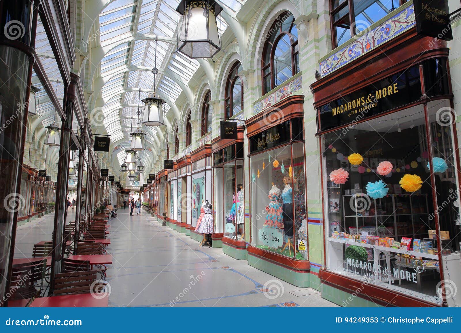 NORWICH, UK JUNE 4, 2017 the Royal Arcade with Shops Editorial Stock