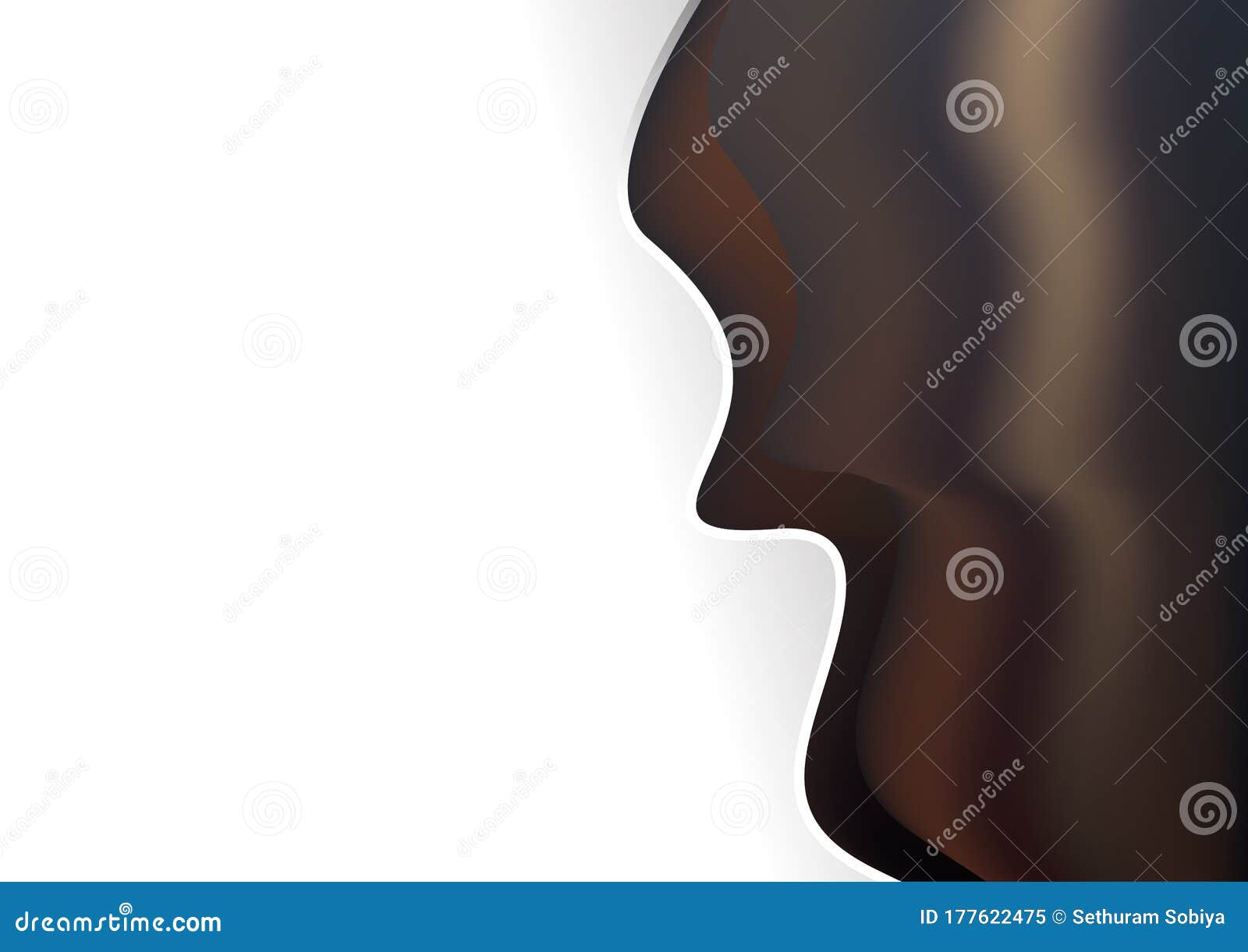Nose Silhouette Element Background Vector Illustration Design Stock