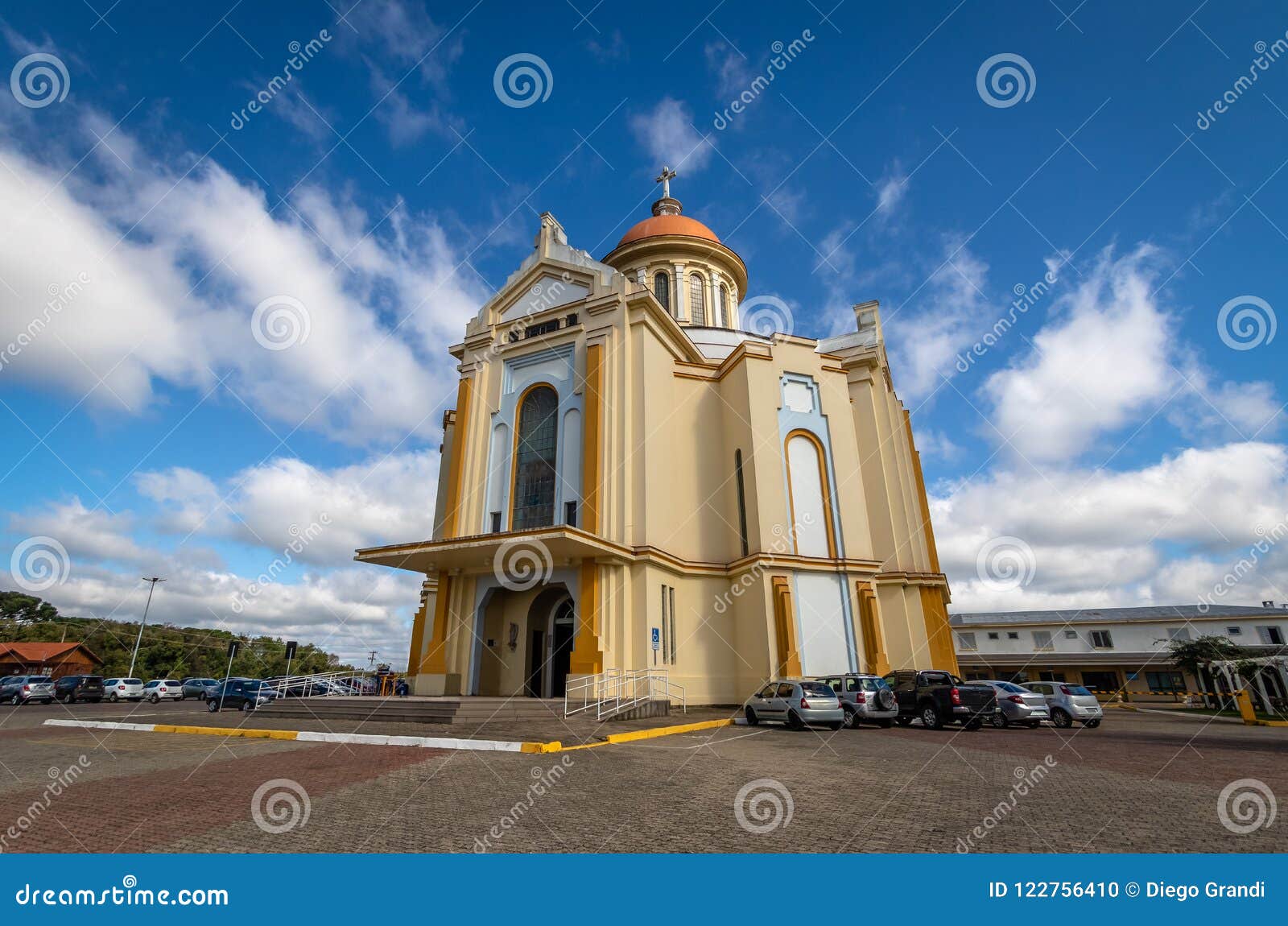nossa senhora de caravaggio sanctuary church - farroupilha, rio grande do sul, brazil