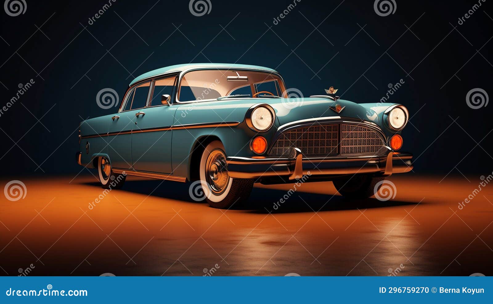 nostalgic feel vintage car closeup