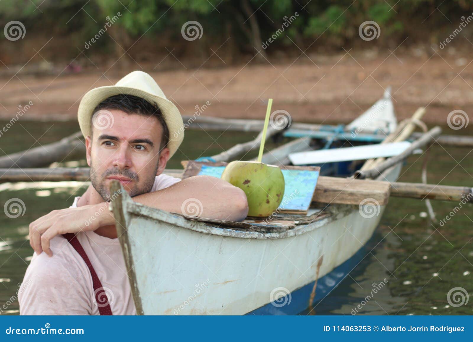 Nostalgic Handsome Male Missing Someone Stock Image - Image of ...