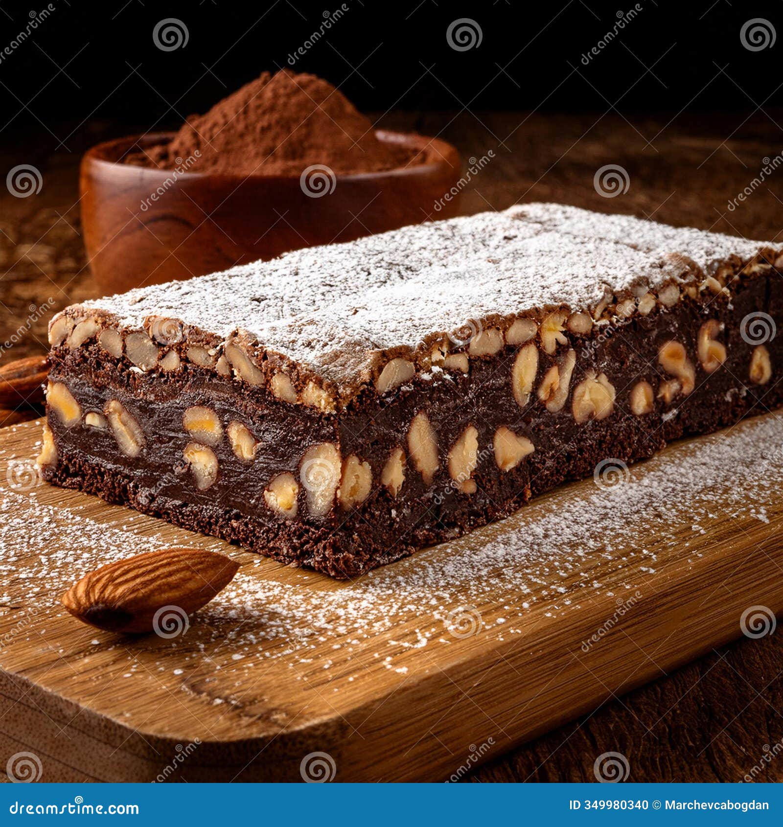 nostalgic romanian no bake dessert with biscuits. ai content generation.