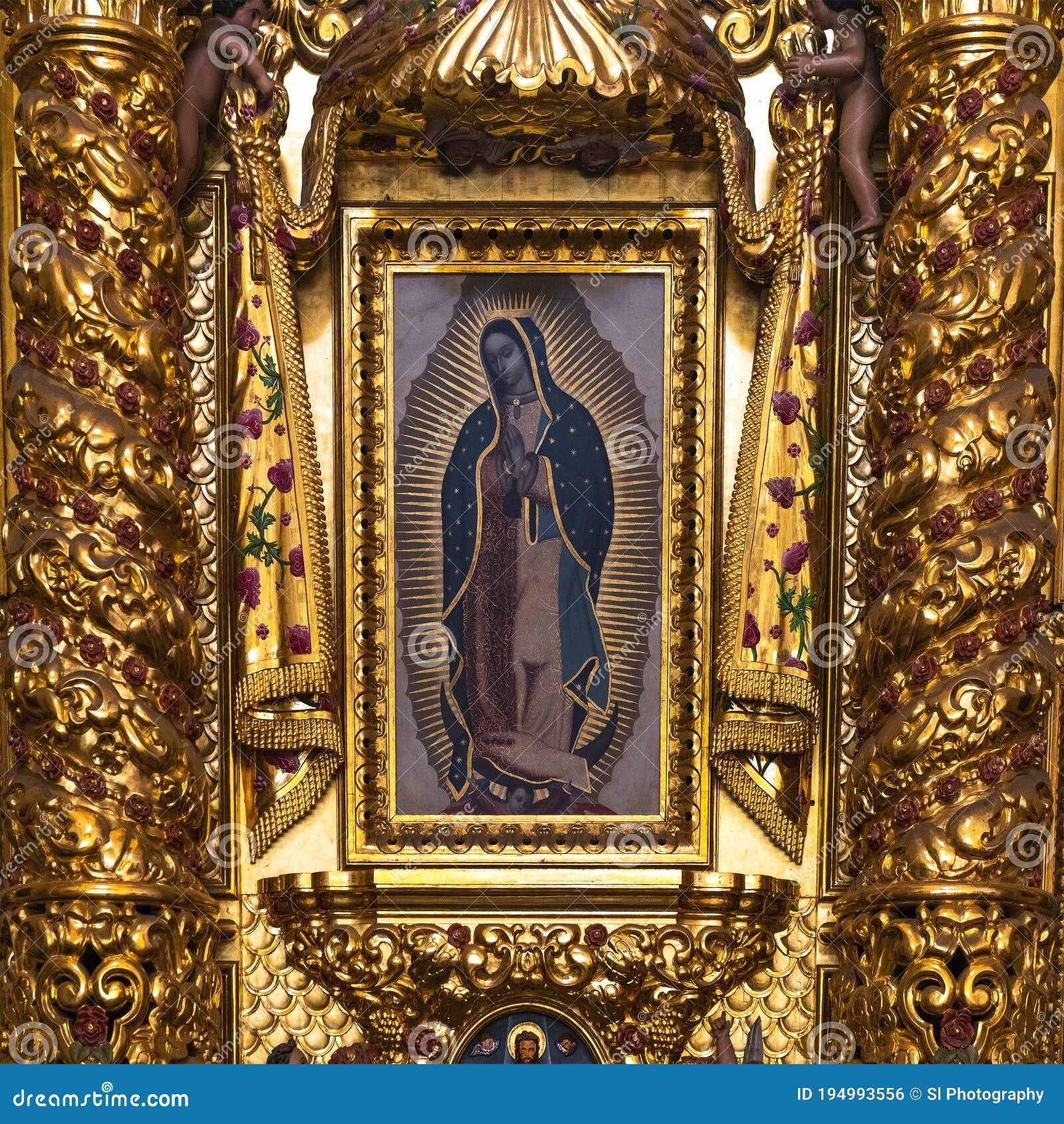 Rosario Della Madonna Di Guadalupe Nostra Signora Di Guadalupe Vergine Maria Mexico Fotografia Editoriale