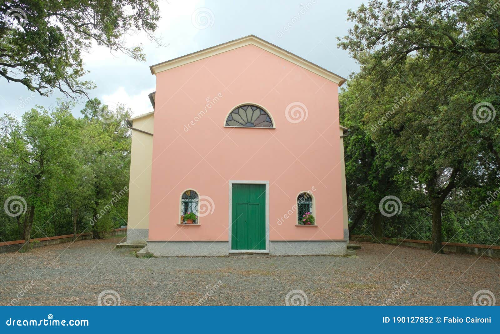 Santuario Di Nostra Signora Di Loreto Nostra Signora di Loreto stock photo. Image of chiavarese - 190127852