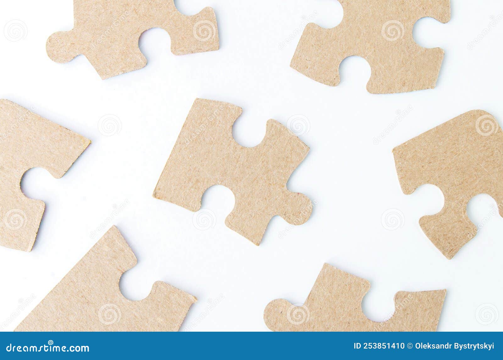 Not Fitting Puzzle Pieces Disassembled Stock Photo Image of join