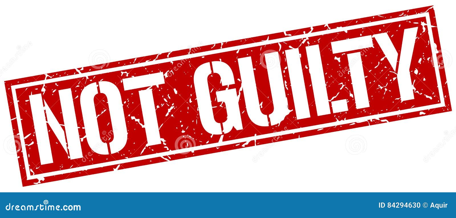 Not guilty square stamp stock vector. Illustration of square 84294630