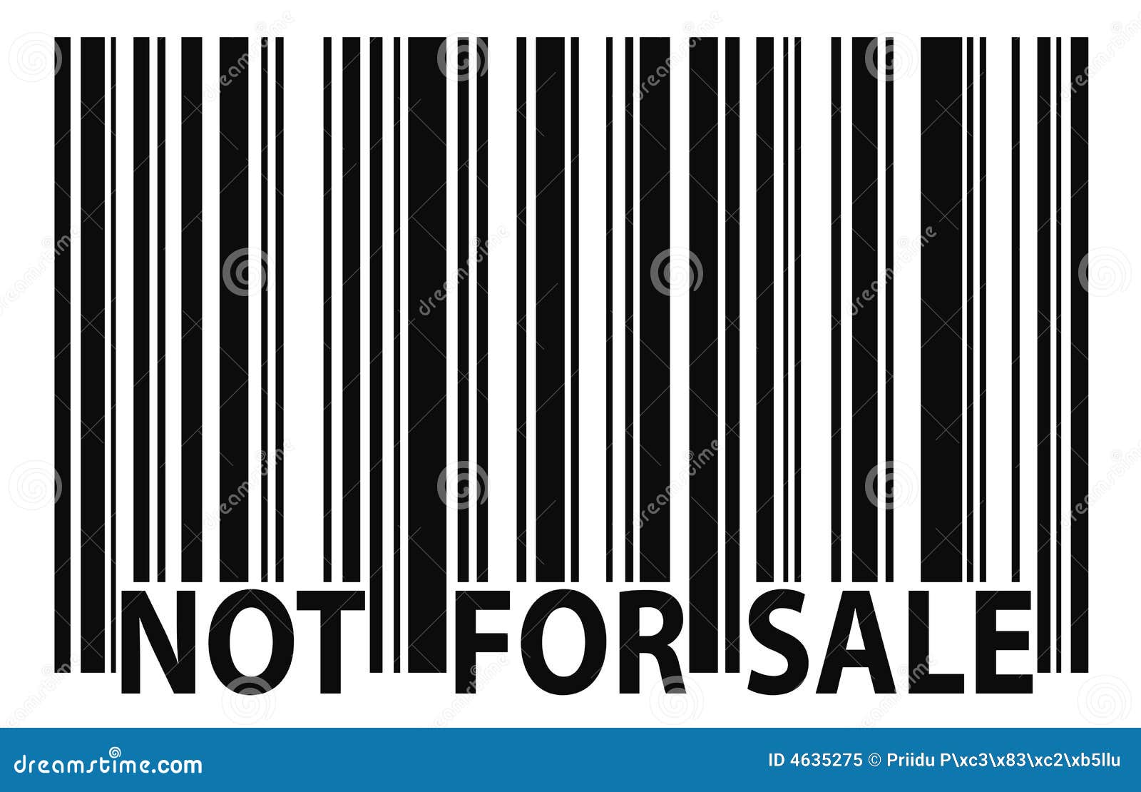 Not for Sale Barcode 