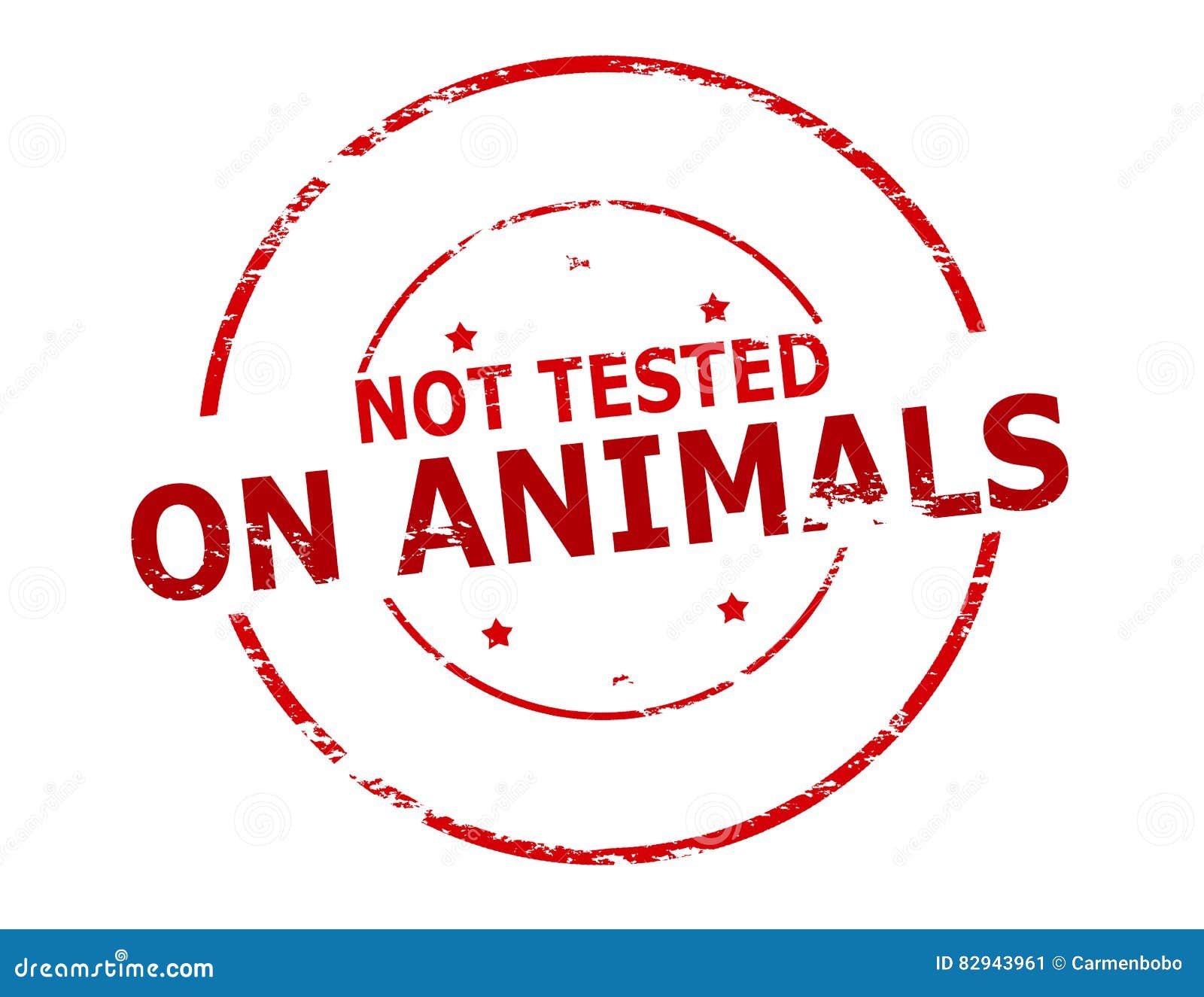 Not tested on animals stock illustration. Illustration of sign 82943961