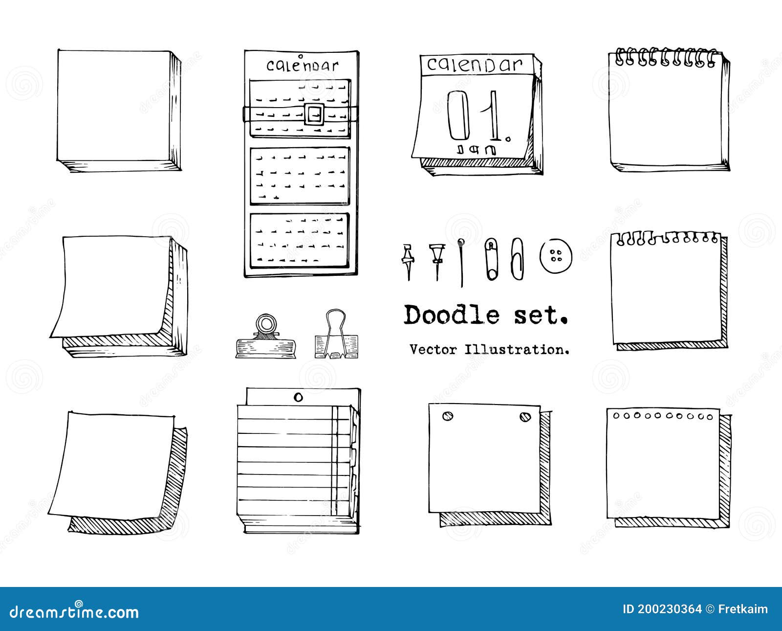 Conjunto de doodle de videogame