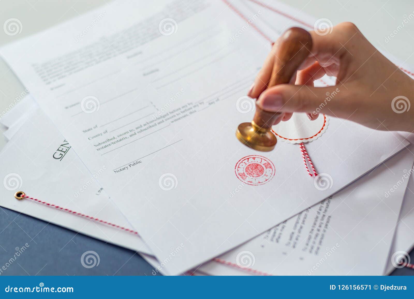 notary public authorizing document