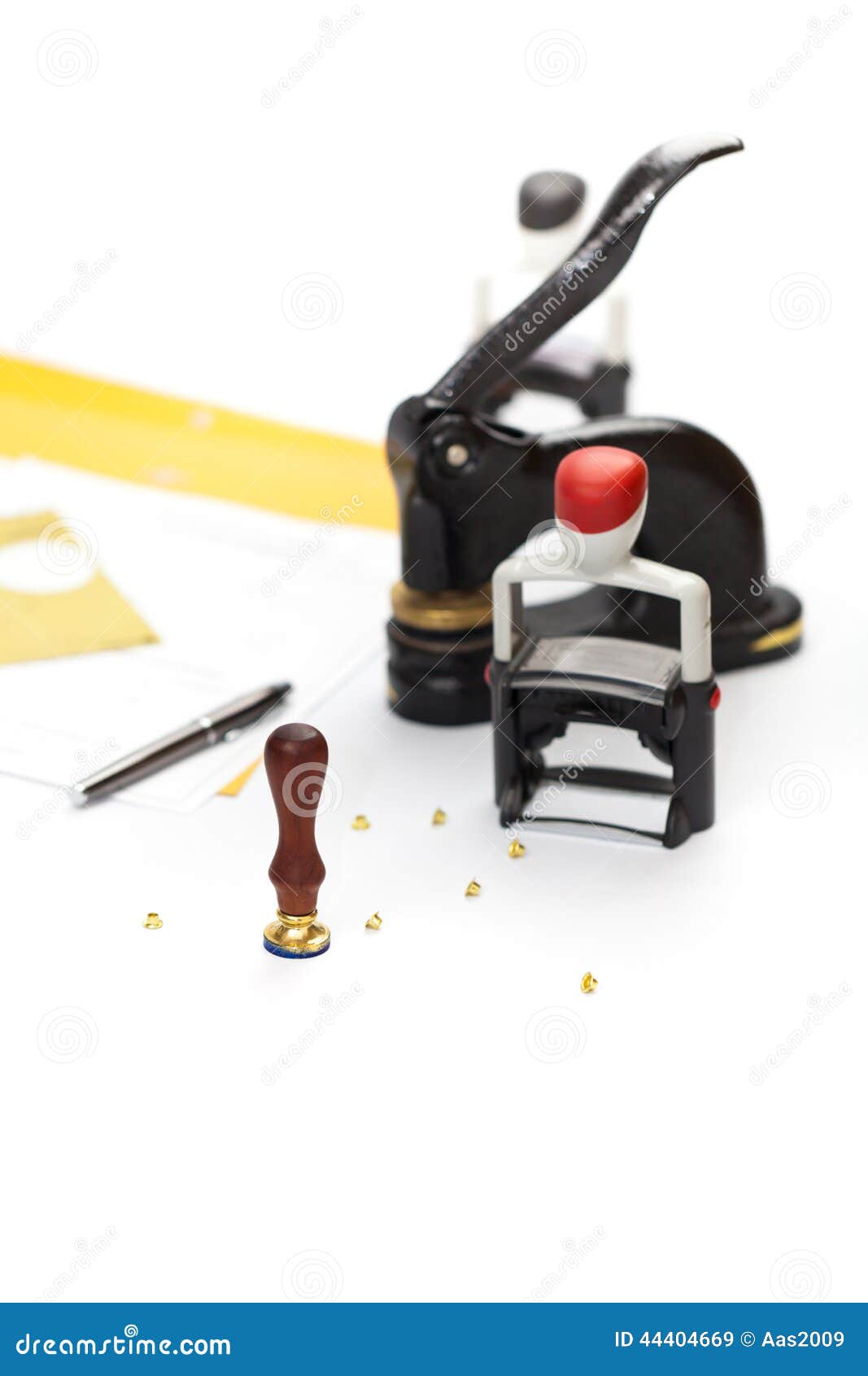 Notary Public supplies stock image. Image of closeup 44404669