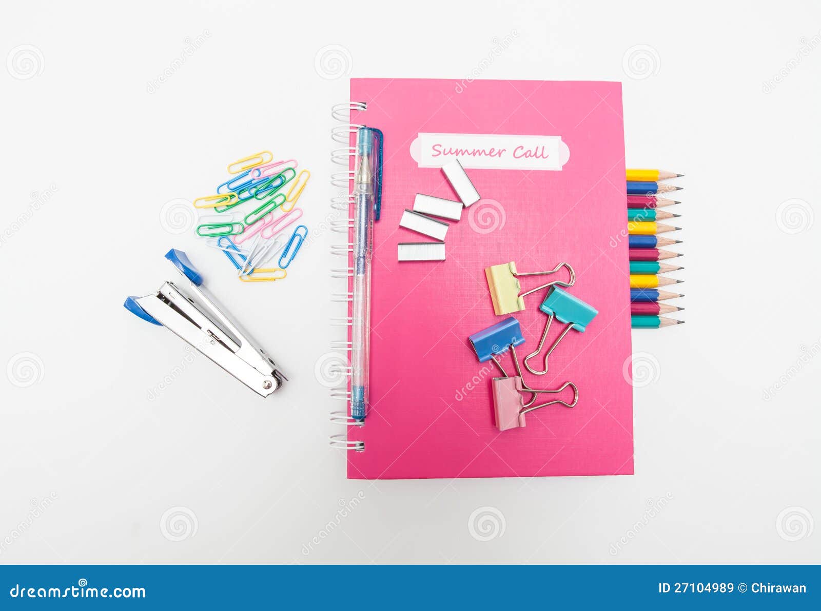 Note Book and Stationery stock image. Image of education 27104989