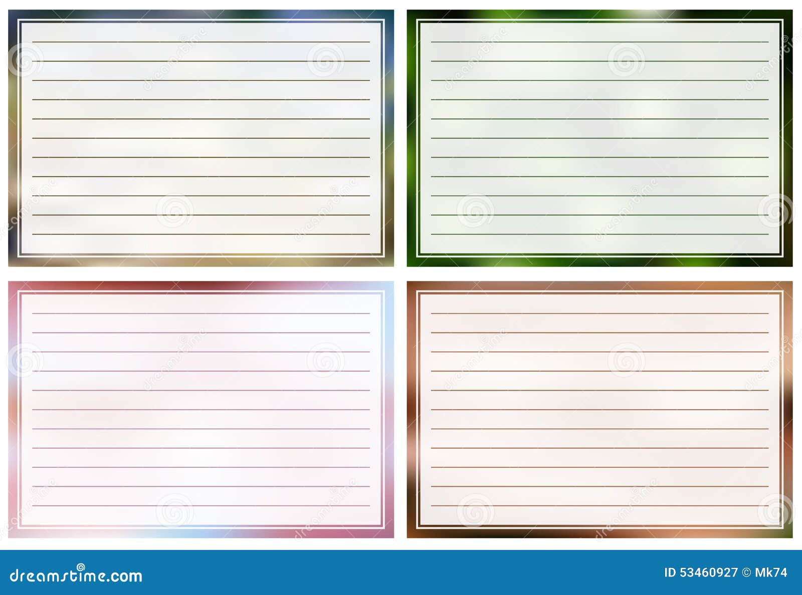 Note cards stock vector. Illustration of paper, printable 53460927