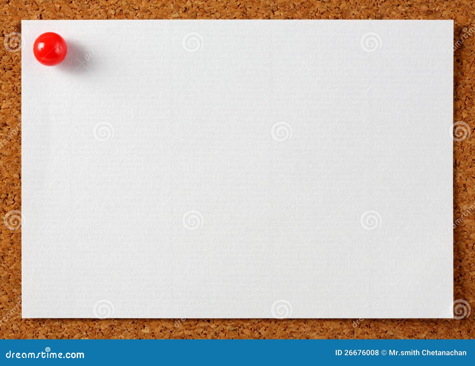 note memo paper with red pin