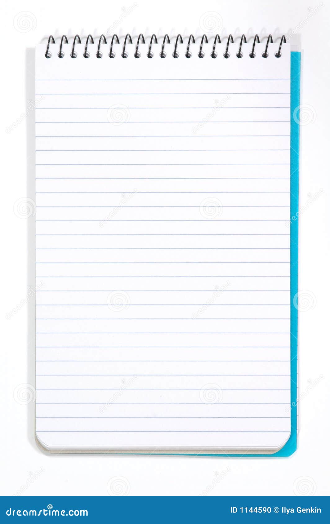 note pad with white pages