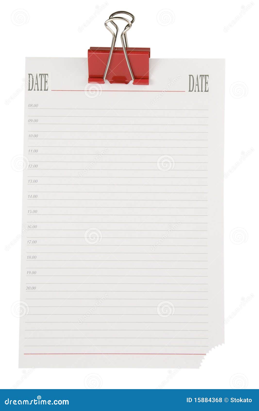 note paper with clip. blank note.to-do list.