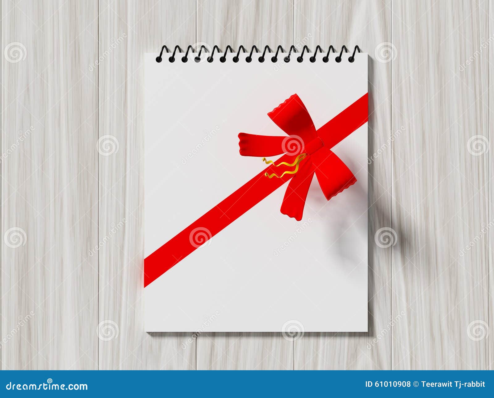 Note Paper Wrapped with Color Ribbon Stock Photo Image of golden