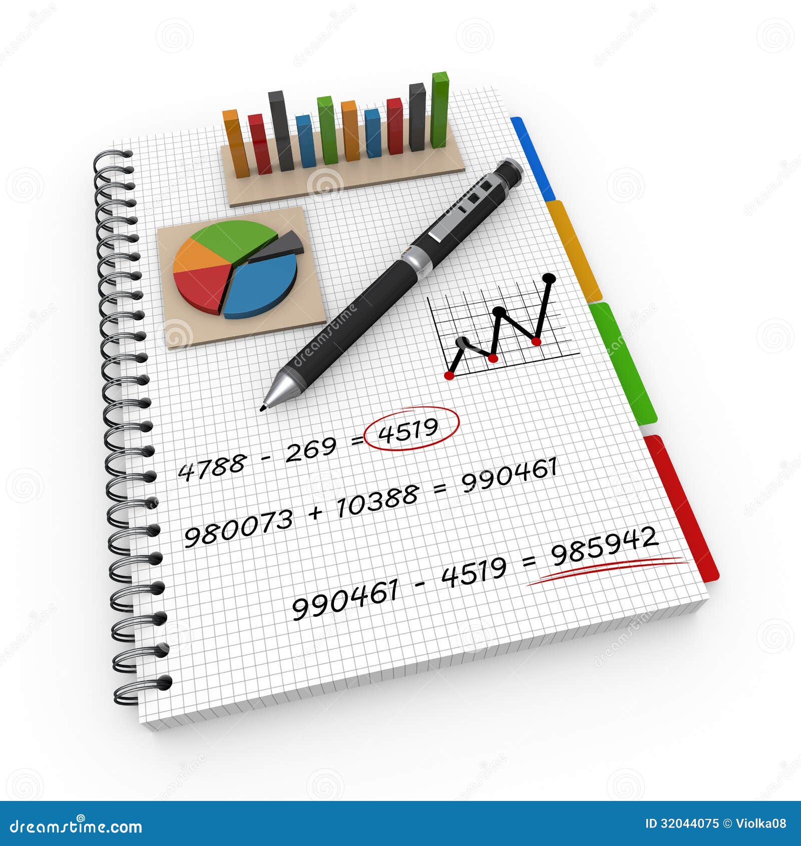 Notebook Accounting Concept Stock Image - Image of finance, accounting:  32044075