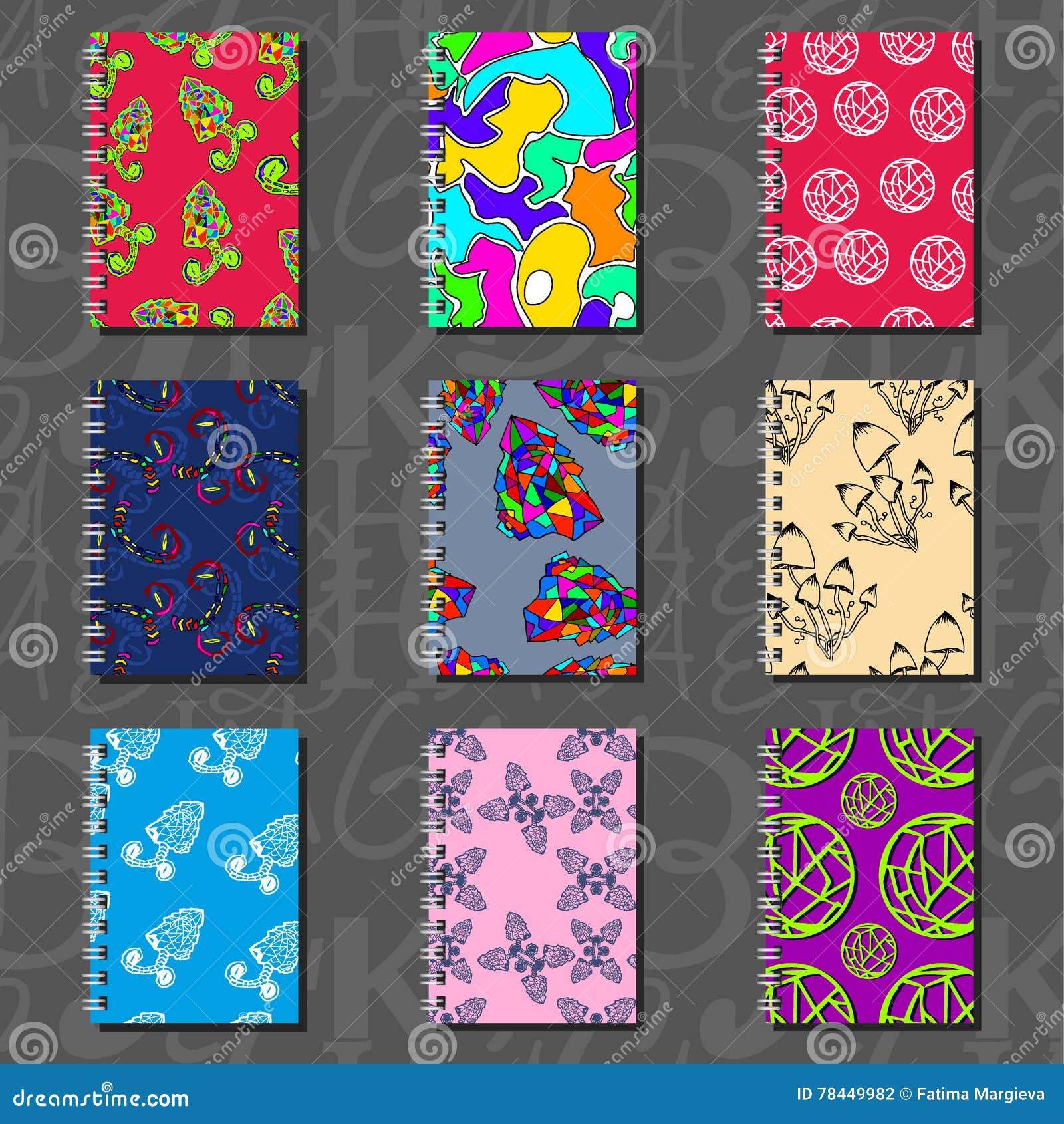 Notebook Design, Wallpaper Pattern Stock Vector - Illustration of