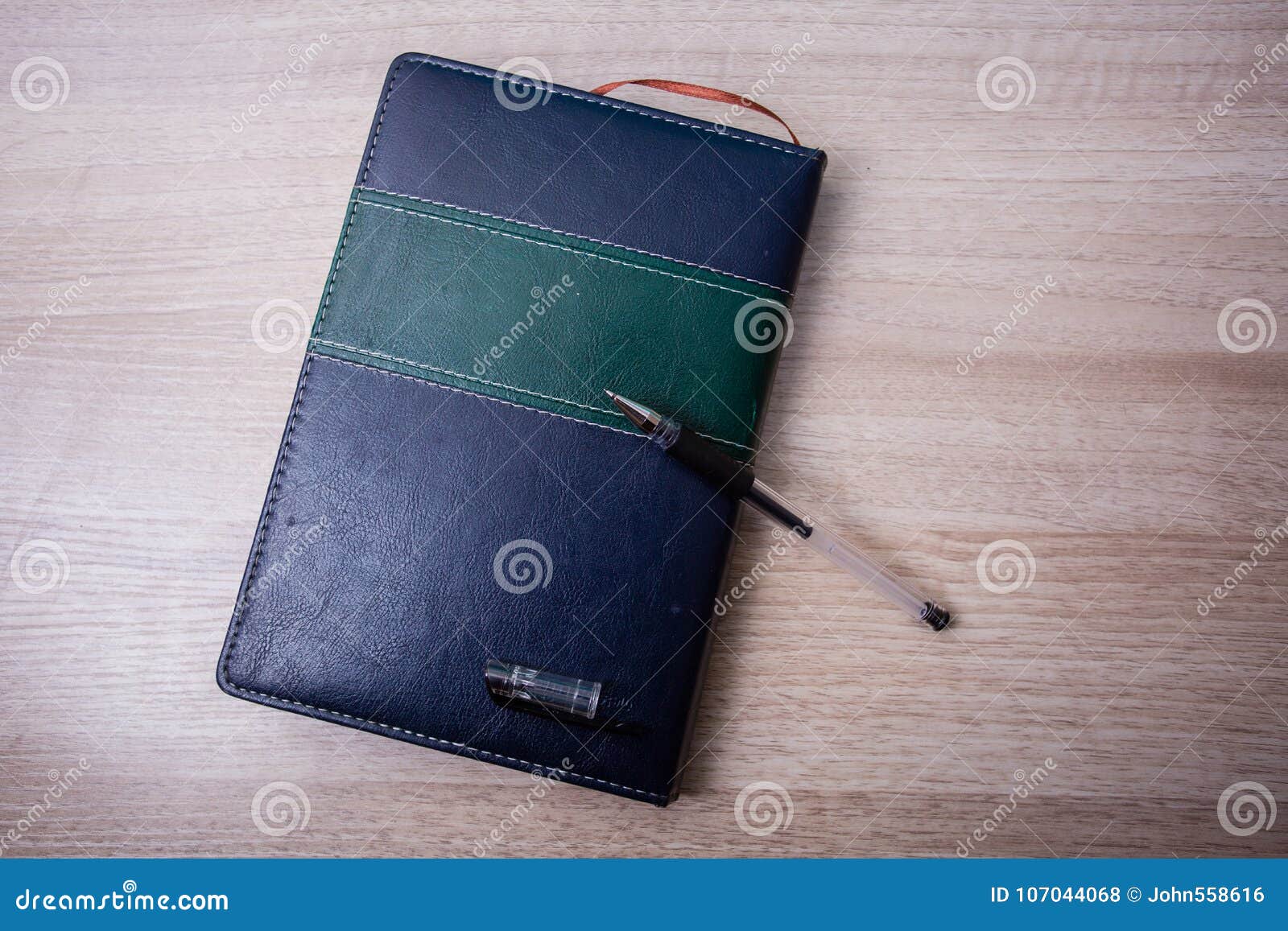 notebook and a pen