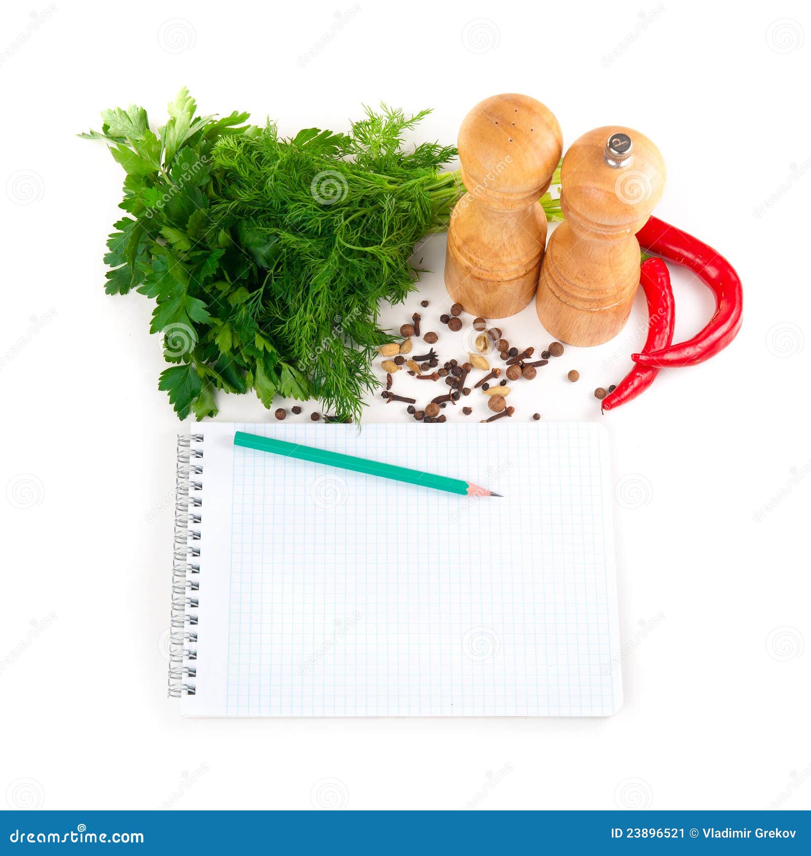 Notebook with recipes stock image. Image of ingredient 23896521